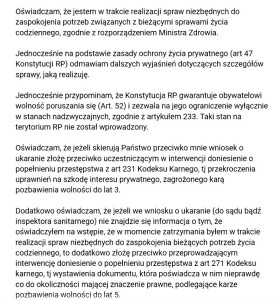 Oświadczenie